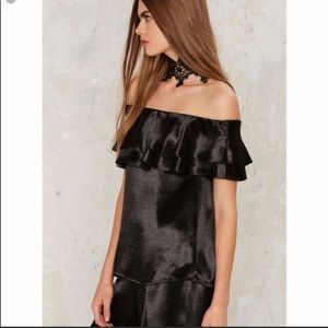 Endless rose ruffled off shoulder top